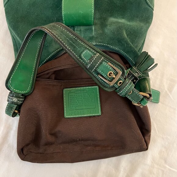 Vintage Coach 7471 Suede Hampton Hobo - Picture 8 of 11